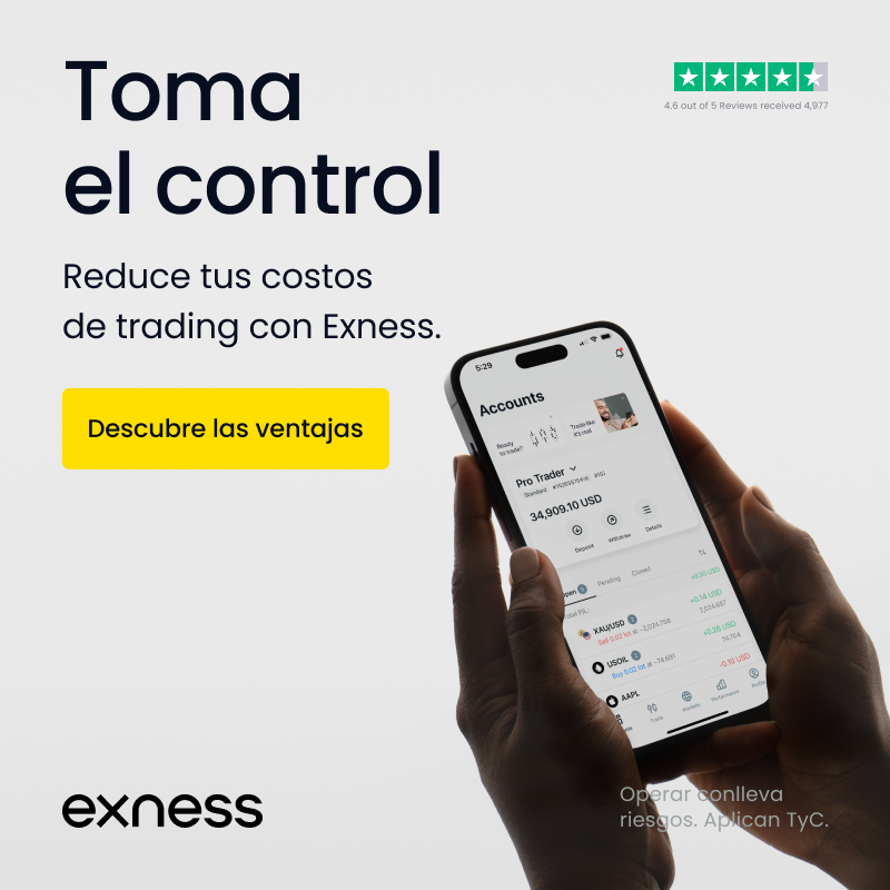 Exness · abre tu cuenta y opera con retiros instantáneos